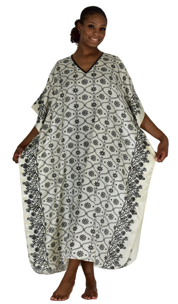 Up2date Fashion Women Spheroid Floral Print Caftan, Plus Size Kaftan/Muumu, Style Caf-75