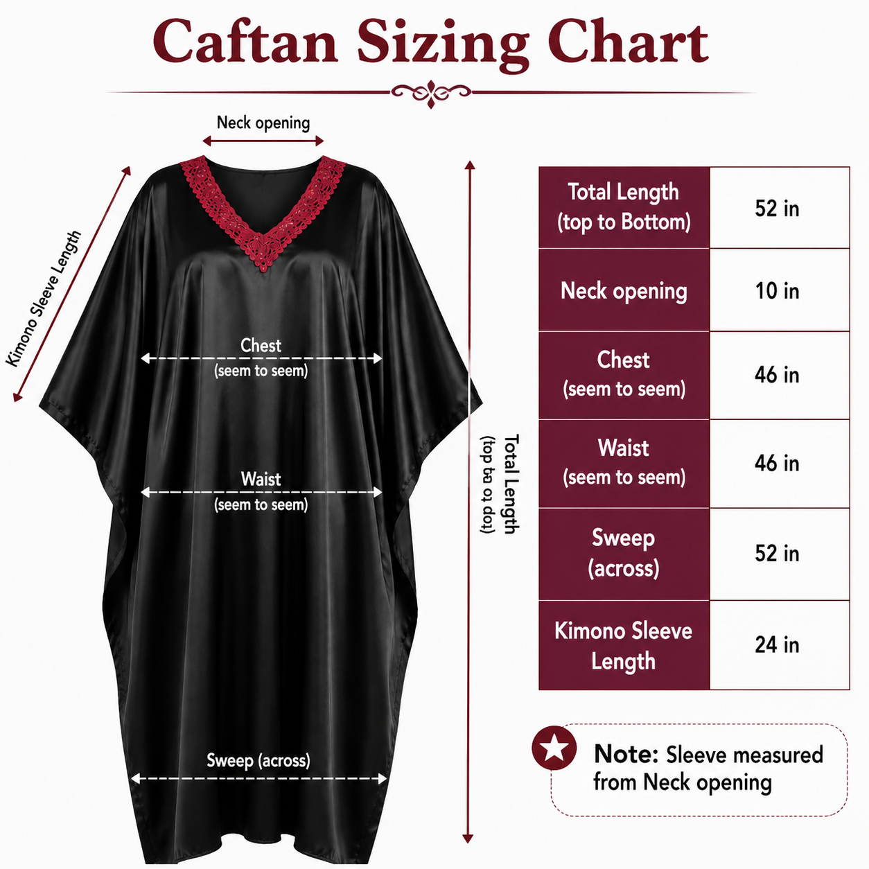 Up2date Fashion Women Kaftan Dresses Ethnic with Crochet Work & Batwing Sleeve Caftan Moo Moos Dress Beach Cover Up Maxi Loungewear