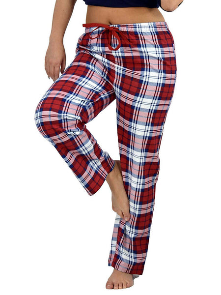 Women's Lounge Pants / Pajama Bottoms / Sleep Pants, 100% Cotton Flannel