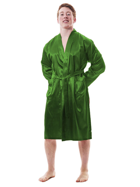 Men's Robe and Shorts / Boxers Set, Satin