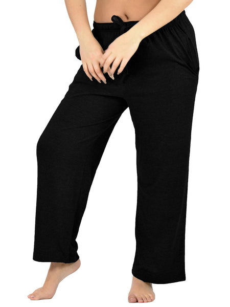 Women's Lounge Pants / Pajama Bottoms / Sleep Pants, 100% Cotton Knit