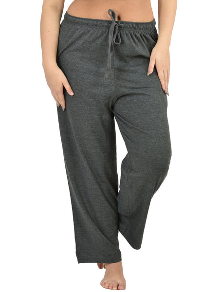 Women's Lounge Pants / Pajama Bottoms / Sleep Pants, 100% Cotton Knit