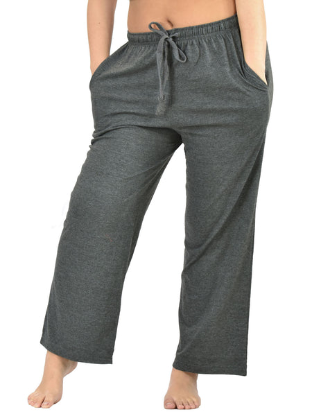 Women's Lounge Pants / Pajama Bottoms / Sleep Pants, 100% Cotton Knit