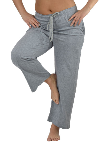 Women's Lounge Pants / Pajama Bottoms / Sleep Pants, 100% Cotton Knit