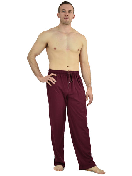 Men's Lounge Pants / Pajama Bottoms / Sleep Pants, 100% Cotton Knit