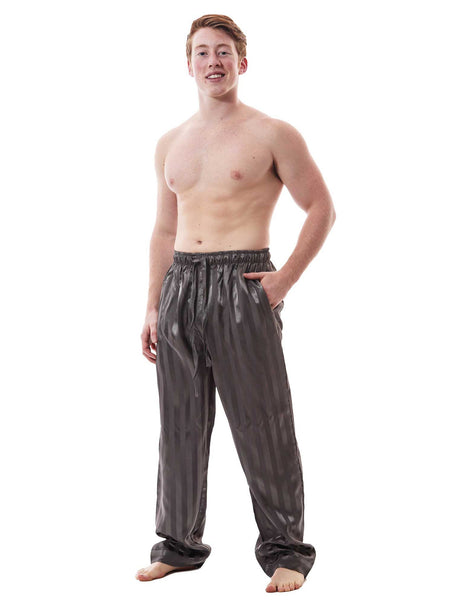 Men's Lounge Pants / Pajama Bottoms / Sleep Pants, Satin, Striped