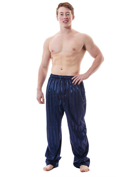 Men's Lounge Pants / Pajama Bottoms / Sleep Pants, Satin, Striped