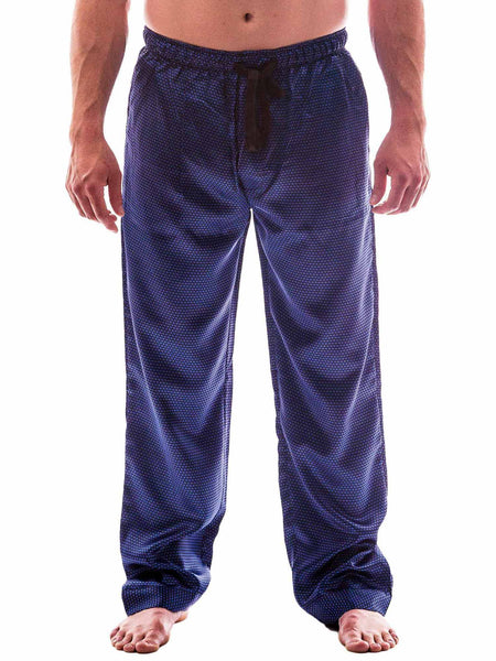 Men's Lounge Pants / Pajama Bottoms / Sleep Pants, Satin, Tie Print