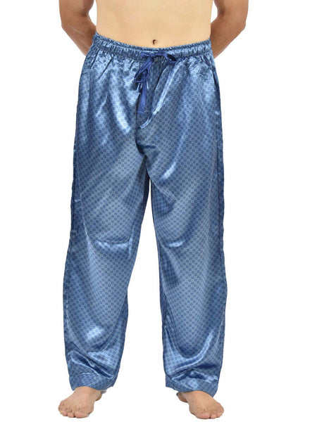 Men's Lounge Pants / Pajama Bottoms / Sleep Pants, Satin, Tie Print