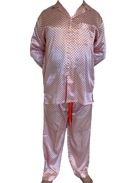 Men's Pajama Set / Pajamas / Pyjamas / PJs, Satin, Tie Print