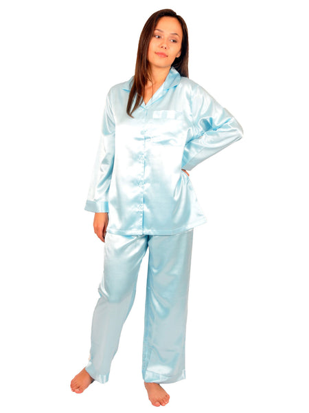 Women's Pajama Set / Pajamas / Pyjamas / PJs, Satin, Classic Style