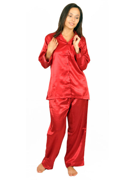 Women's Pajama Set / Pajamas / Pyjamas / PJs, Satin, Classic Style