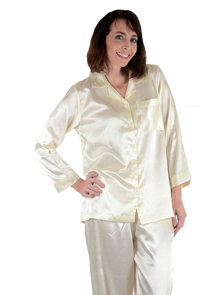Women's Pajama Set / Pajamas / Pyjamas / PJs, Satin, Classic Style