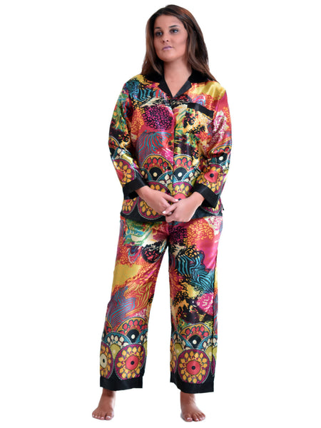 Women's Pajama Set / Pajamas / Pyjamas / PJs, Satin, Various Prints