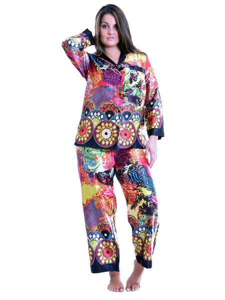 Women's Pajama Set / Pajamas / Pyjamas / PJs, Satin, Various Prints