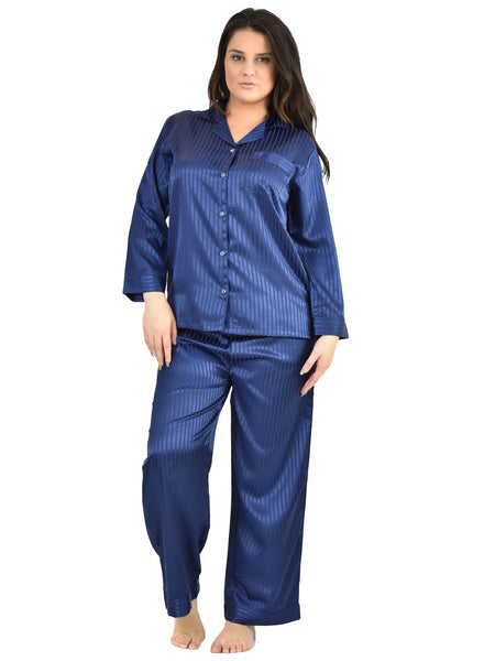 Women's Pajama Set / Pajamas / Pyjamas / PJs, Satin, Striped