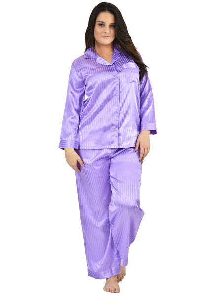 Women's Pajama Set / Pajamas / Pyjamas / PJs, Satin, Striped