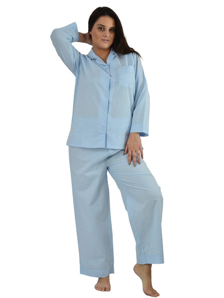 Women's Pajama Set / Pajamas / Pyjamas / PJs, 100% Cotton, Solid Colors