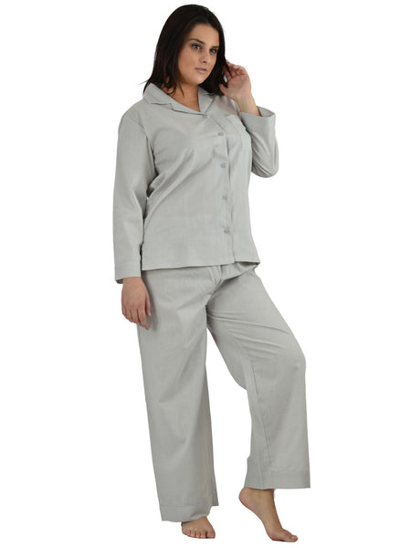 Women's Pajama Set / Pajamas / Pyjamas / PJs, 100% Cotton, Solid Colors