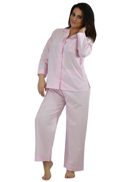 Women's Pajama Set / Pajamas / Pyjamas / PJs, 100% Cotton, Solid Colors