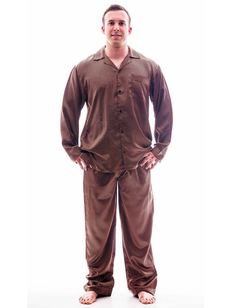 Men's Pajama Set / Pajamas / Pyjamas / PJs, Satin, Tie Print
