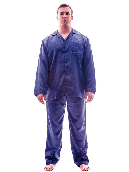 Men's Pajama Set / Pajamas / Pyjamas / PJs, Satin, Tie Print