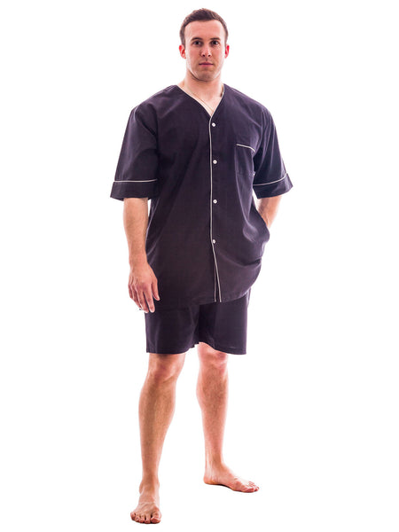 Men's Pajama Set / Pajamas / Pyjamas / PJs, Woven, Short Sleeve with Shorts