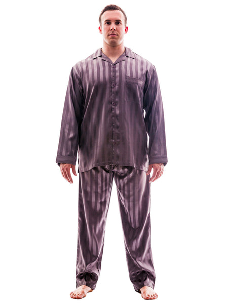 Men's Pajama Set / Pajamas / Pyjamas / PJs, Satin, Striped