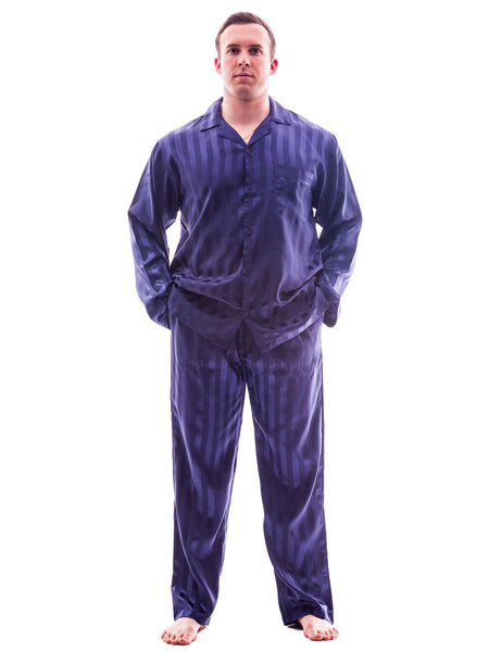Men's Pajama Set / Pajamas / Pyjamas / PJs, Satin, Striped