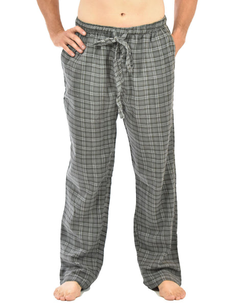 Men's Lounge Pants / Pajama Bottoms / Sleep Pants, 100% Cotton Flannel