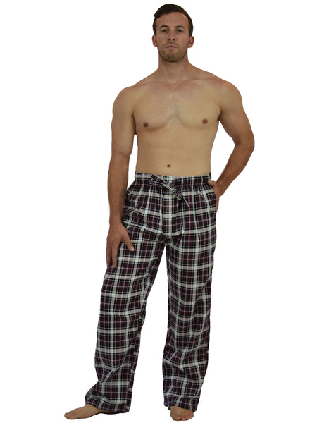 Men's Lounge Pants / Pajama Bottoms / Sleep Pants, 100% Cotton Flannel