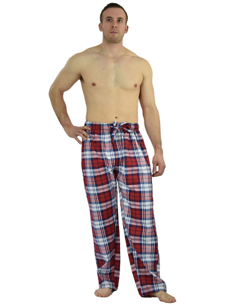 Men's Lounge Pants / Pajama Bottoms / Sleep Pants, 100% Cotton Flannel