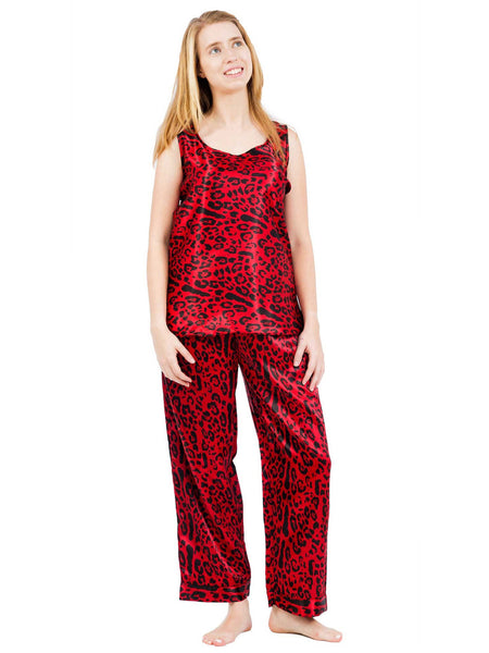 Women's Pajama Set / Pajamas / Pyjamas / PJs, Satin, Cami Top, Various Prints