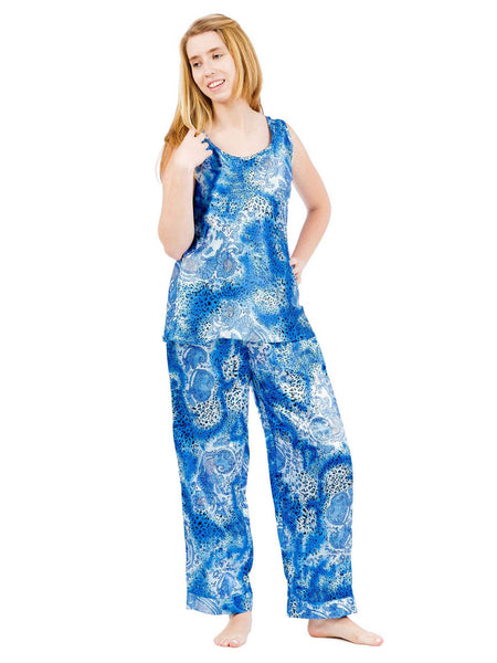 Women's Pajama Set / Pajamas / Pyjamas / PJs, Satin, Cami Top, Various Prints