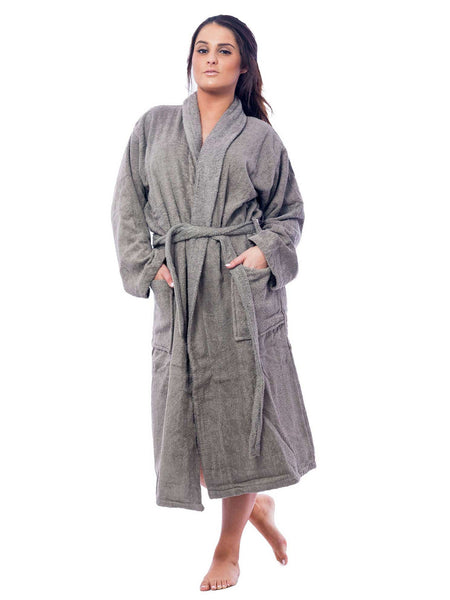 Women's Long Robe, Terry, Classic Style