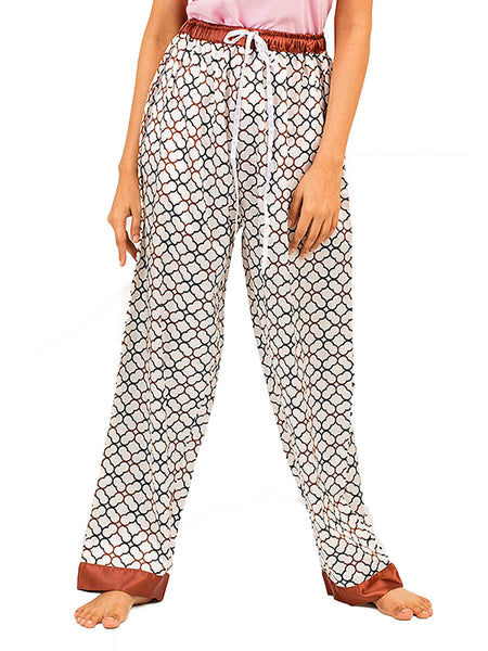 Women's Lounge Pants / Pajama Bottoms / Sleep Pants, Satin, Prints