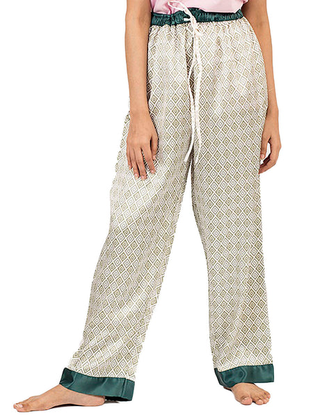 Women's Lounge Pants / Pajama Bottoms / Sleep Pants, Satin, Prints