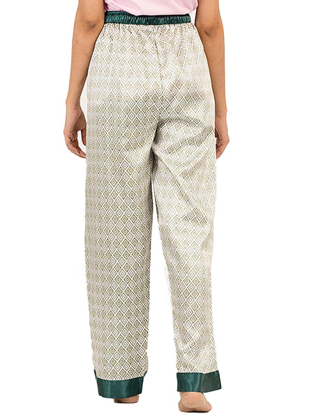 Women's Lounge Pants / Pajama Bottoms / Sleep Pants, Satin, Prints