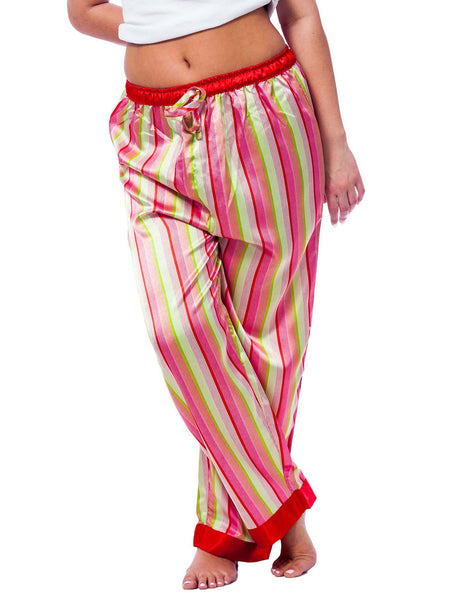 Women's Lounge Pants / Pajama Bottoms / Sleep Pants, Satin, Prints