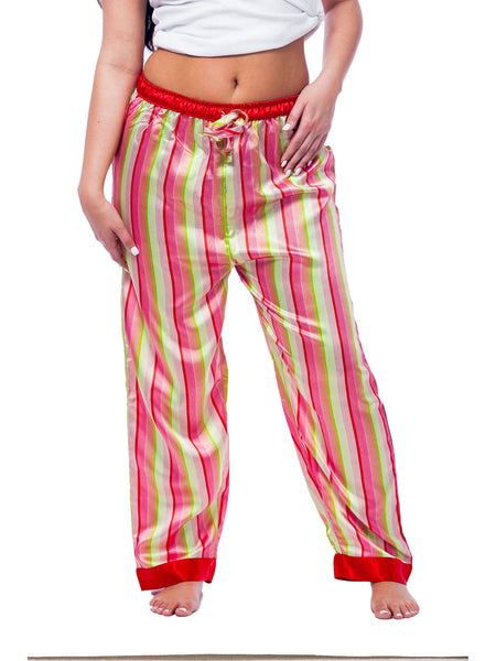 Women's Lounge Pants / Pajama Bottoms / Sleep Pants, Satin, Prints