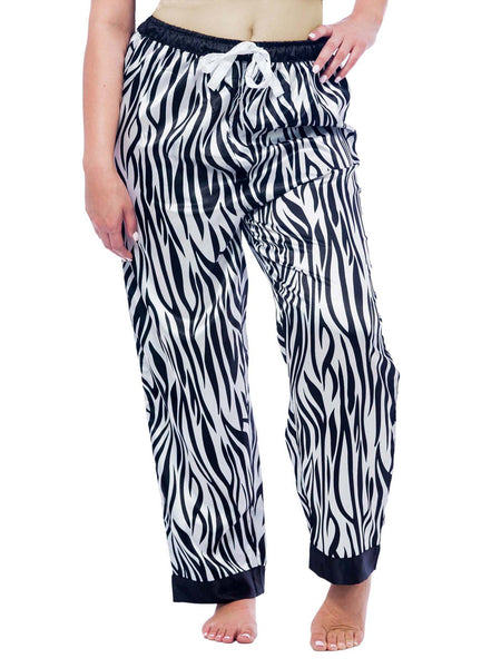 Women's Lounge Pants / Pajama Bottoms / Sleep Pants, Satin, Prints