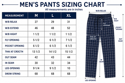 Men's Cotton Poplin Straight-Fit Pajama Pants with Pockets, Elastic Waist, Drawstring