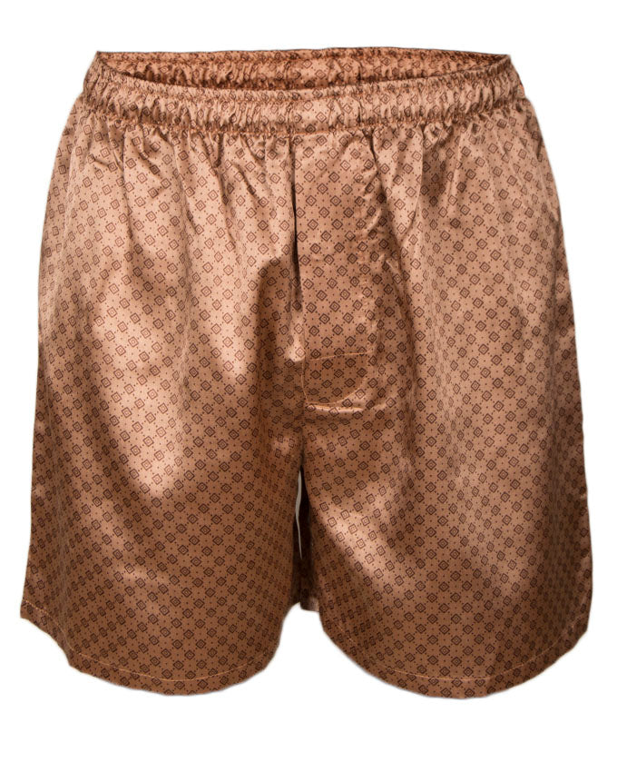 Up2date Fashion Men's Satin Boxers Shorts Combo Pack, (5-Pack)