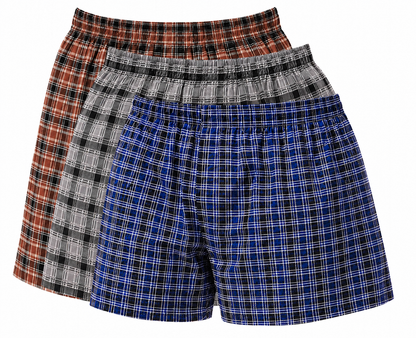 Men's Shorts / Boxers, Woven, 3-Piece Multicolor Combo Pack