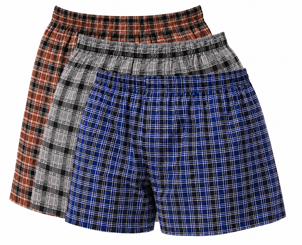 Men's Shorts / Boxers, Woven, 3-Piece Multicolor Combo Pack