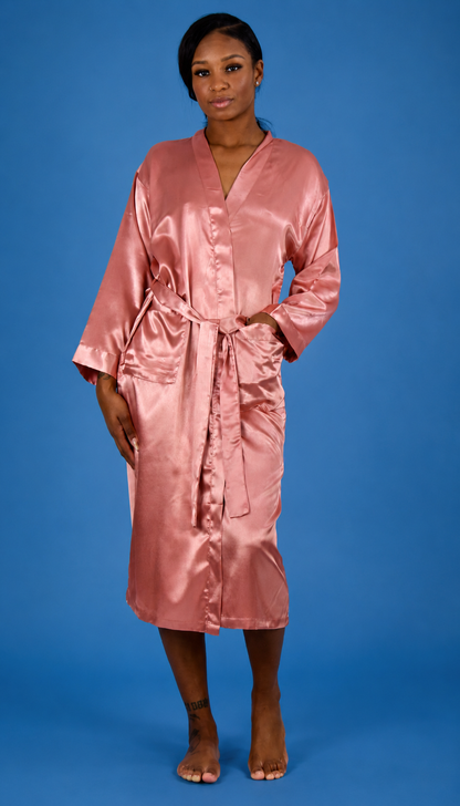 Up2date Fashion Long Satin Robes for Women Full Sleeve Silk Bathrobe Full Length Sleepwear Bridesmaids Wedding Party Robes