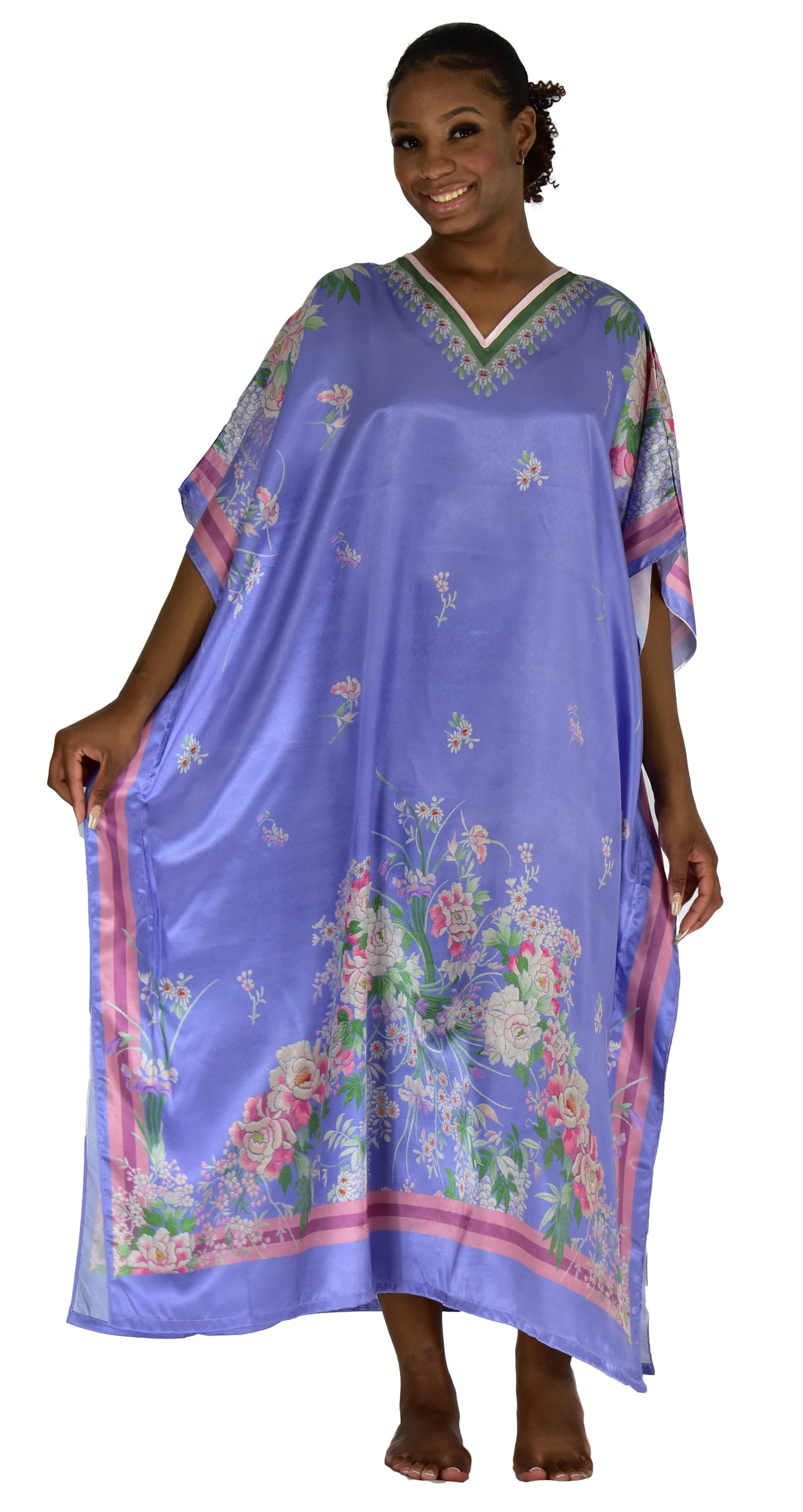 Satin Caftans Collection in Many Unique Digital Prints Choices