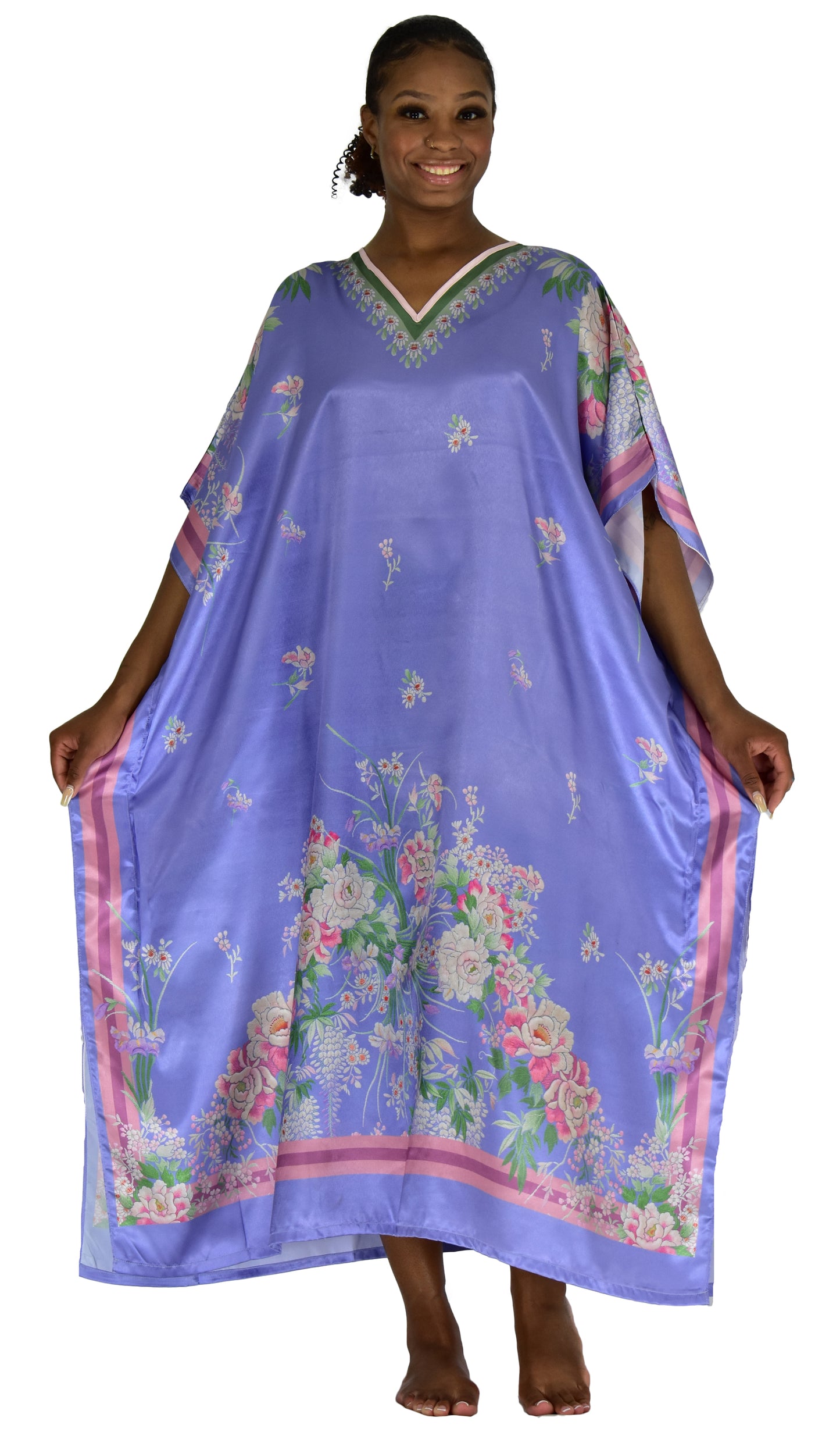 Satin Caftans Collection in Many Unique Digital Prints Choices