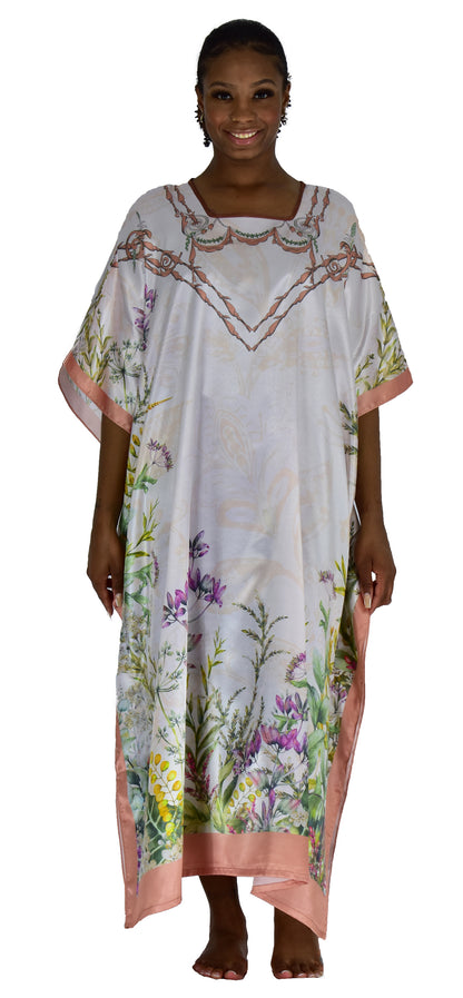 Satin Caftans Collection in Many Unique Digital Prints Choices