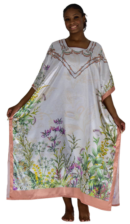 Satin Caftans Collection in Many Unique Digital Prints Choices